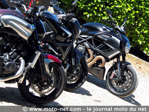 Comparo Diavel vs B-King vs Vmax : Des watts et de la frime !