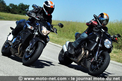Comparo Diavel vs B-King vs Vmax : Des watts et de la frime !