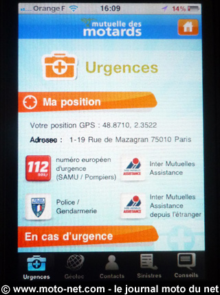 La Mutuelle des Motards lance son application iPhone