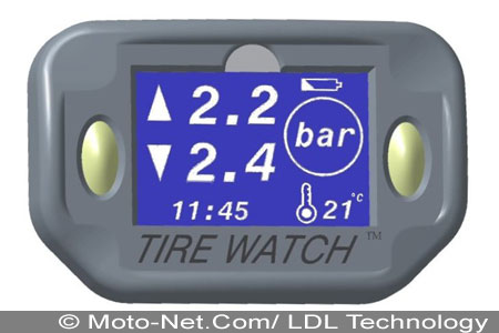LDL Technology propose un système embarqué de contrôle de la pression des pneus pour la moto