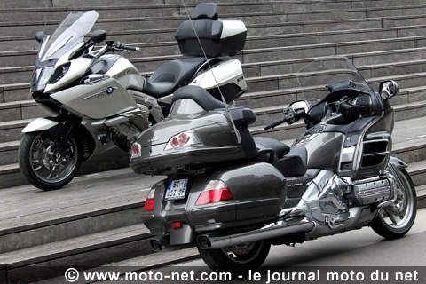  Face à face BMW K 1600 GTL vs Honda GL1800 Goldwing : 12 cylindres en Bretonnie !