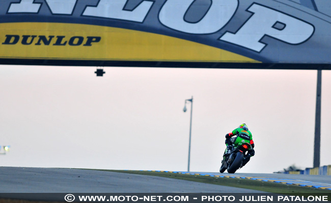 24H Moto du Mans - 12h00 : la Kawa n°11 cravache en tête !