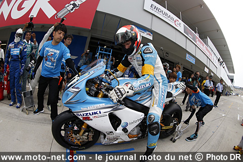 La Suzuki du Team Kagayama (Yukio Kagayama, Kevin Schwantz, Noriyuki Haga)