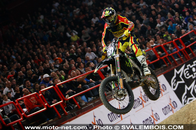 Galerie : les plus belles photos du Supercross de Bercy 2013