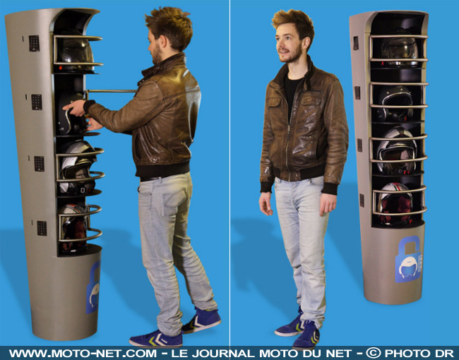 Un entrepreneur français lance un concept de consignes de casques moto