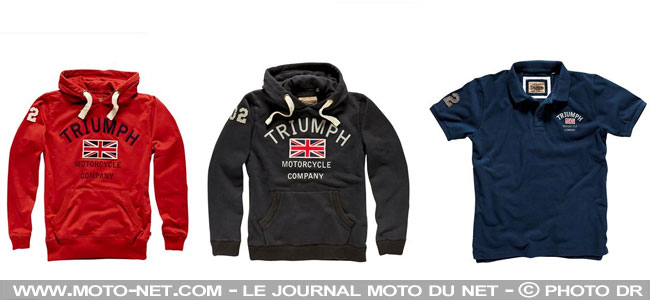 Vêtements, bottes, gants - Sweats et polo moto Triumph