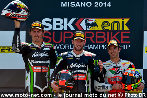  Baz 2ème, Sykes 1er et Melandri 3ème - WSBK Italie (7 sur 13) : Vidéos, déclarations et analyse du SBK à Misano