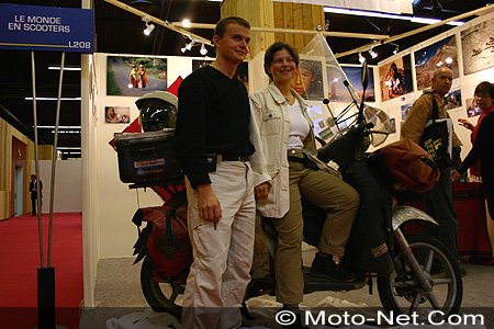 Mondial du deux-roues 2005 : le tour du monde en scooter