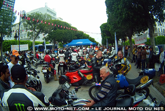 Départ en fanfare pour le premier Tunisian Moto Tour