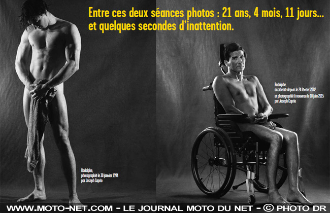 Un ancien rugbyman, devenu tétraplégique, pose nu pour la Sécurité routière