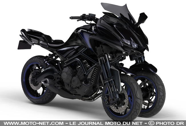 Yamaha peaufine son concept de moto à trois roues MWT-9