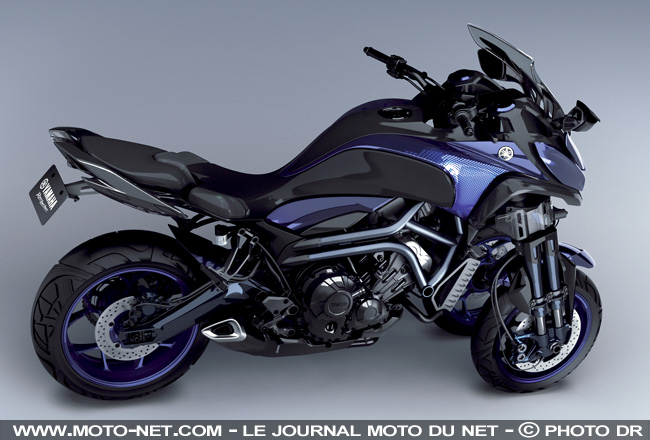 Yamaha peaufine son concept de moto à trois roues MWT-9