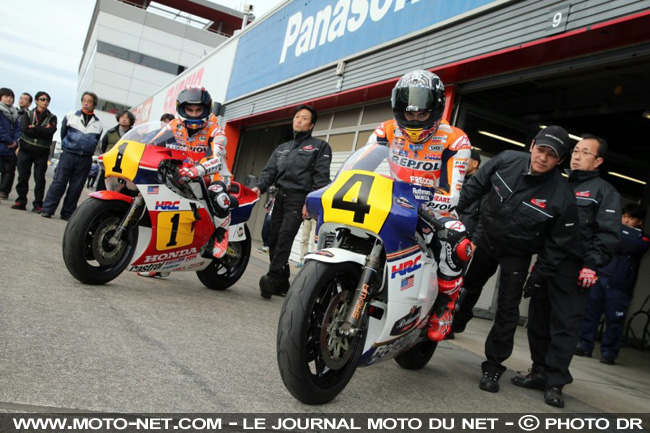 Fête de fin de saison au Japon pour les pilotes Honda du HRC