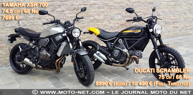 Nouveautés - En direct du duel Ducati Scrambler Vs Yamaha Nouveautés - En direct du duel Ducati Scrambler Vs Yamaha