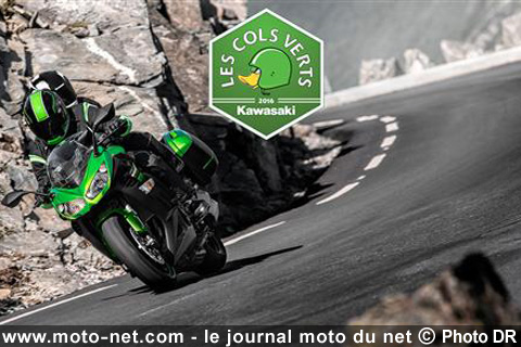 Balades motos : Kawasaki remonte les cols... verts