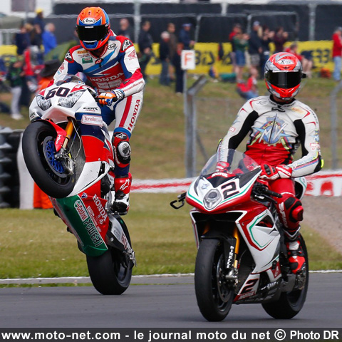  Van den Mark et Camier - WSBK Grande-Bretagne (7 sur 13) Déclarations des pilotes World Superbike à Donington Park