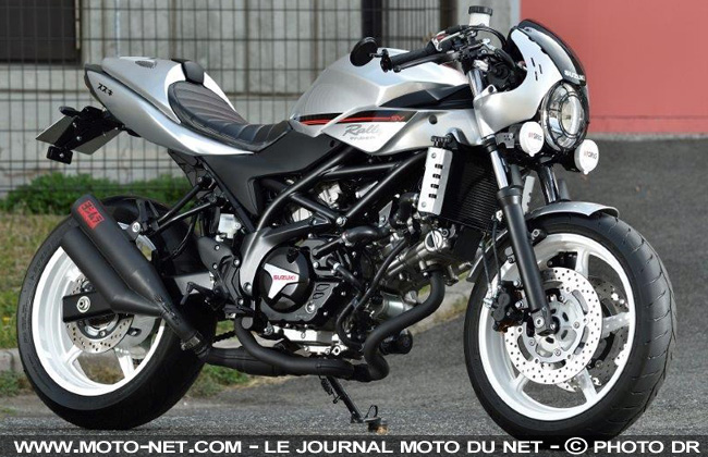 Une Suzuki SV650 Rally Concept au Japon... et un Café Racer en France en 2017