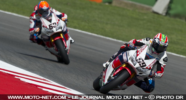 Hayden et Van den Mark - World Superbike : heures supplémentaires à Misano 