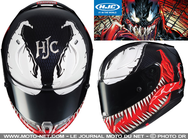 Casque moto spiderman - Équipement moto