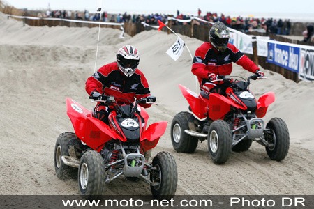 Quaduro'Star Honda au Touquet : un poireau chez les peoples...
