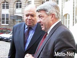 René Dosière, président du CNSR, et Jean-Claude Gayssot