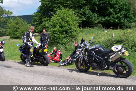 Championnat du monde des rallyes 2007, Belgian Moto Tour : deuxième étape, Du riffifi sous le soleil !