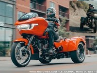 Illustation de : Trike Harley-Davidson Road Glide 3 et Street Glide 3 Limited 2026