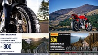 30 euros remboursés sur des pneus moto Metzeler et Pirelli