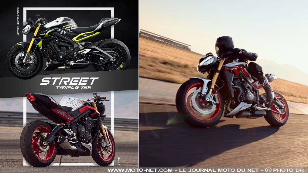 Triumph lance les Street Triple RX et Moto2