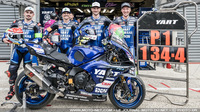 La Yamaha n°7 en pole des 24H Motos 2025, juste devant la Suzuki n°1 