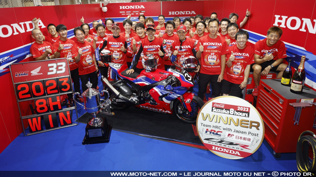 La Fireblade du HRC remporte les 8 heures de Suzuka 2023