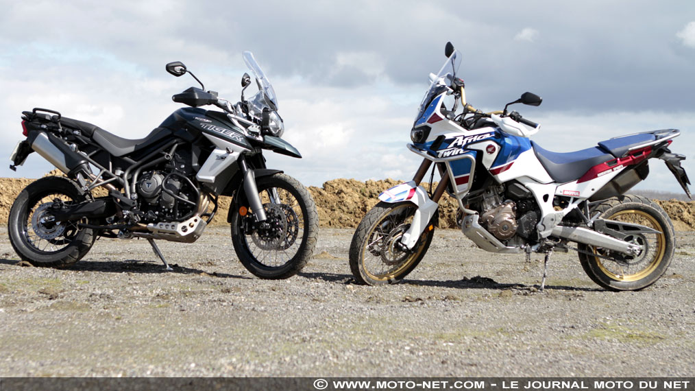 Duel Africa Twin Adventure Sports Vs Tiger 800 XCA 2018