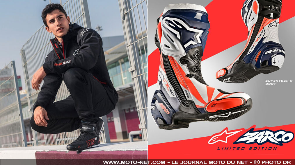 Alpinestars lance une collection Marquez et des bottes Replica Zarco