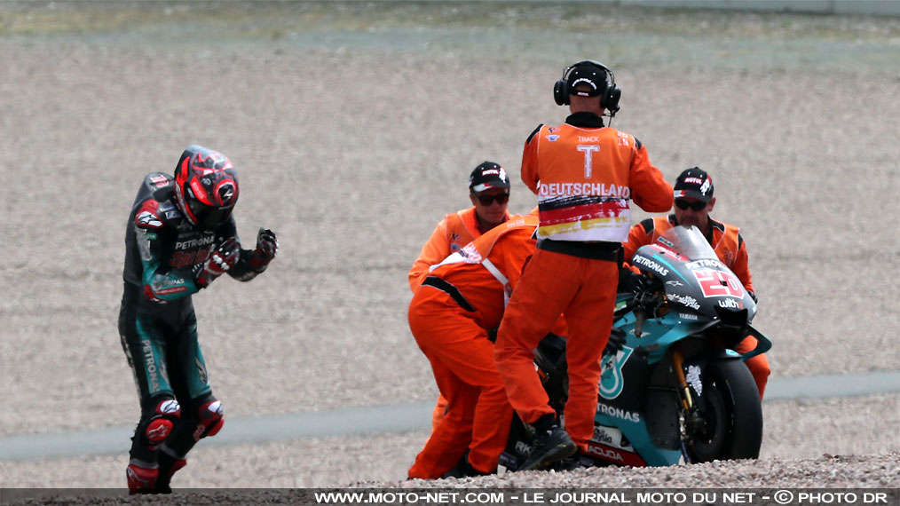 Quartararo se taperait "la tête contre un mur" après sa chute en Allemagne