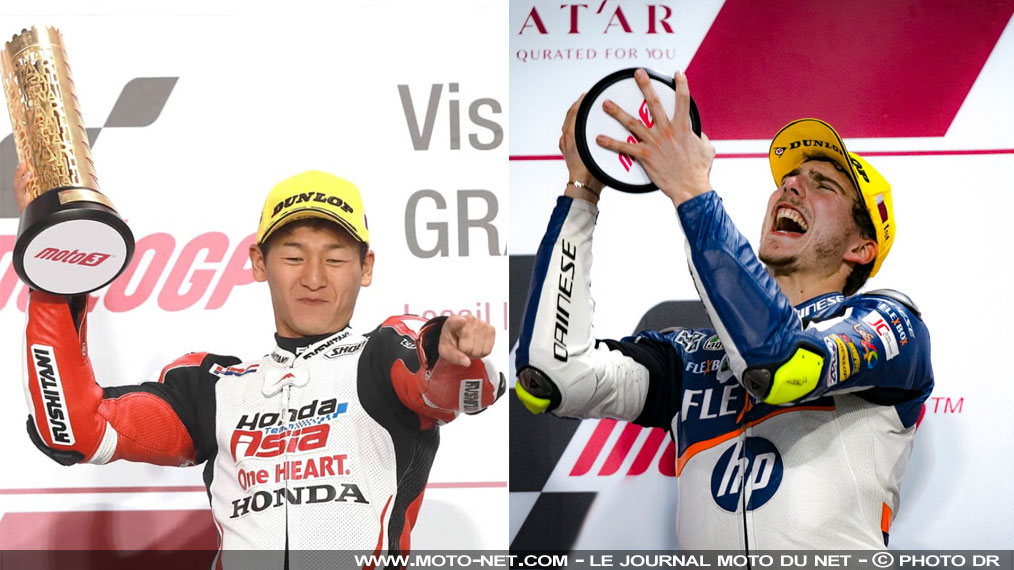 Toba "japonise" le Moto3, Baldassari "Triumph" en Moto2