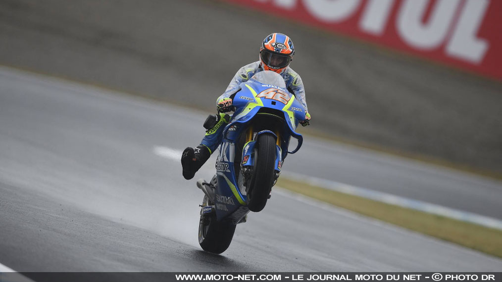 GP du Japon - Rins (5ème) : "La moto a bien fonctionné sur le mouillé"