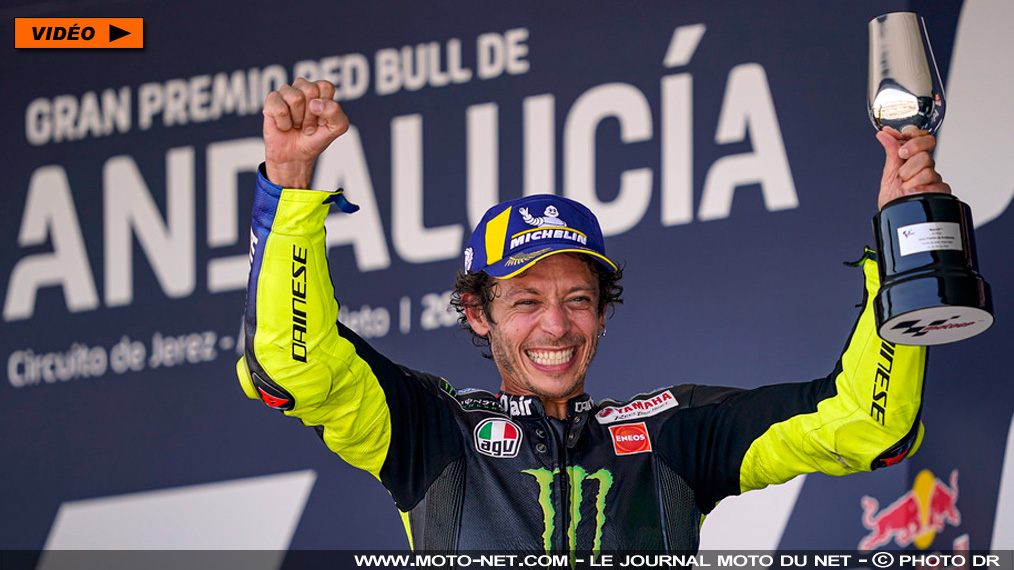 GP d'Andalousie : Rossi presse Yamaha et soulève son 235ème trophée