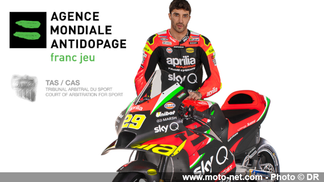 L'Agence mondiale antidopage demande 4 ans de suspension à l'encontre d'Andrea Iannone