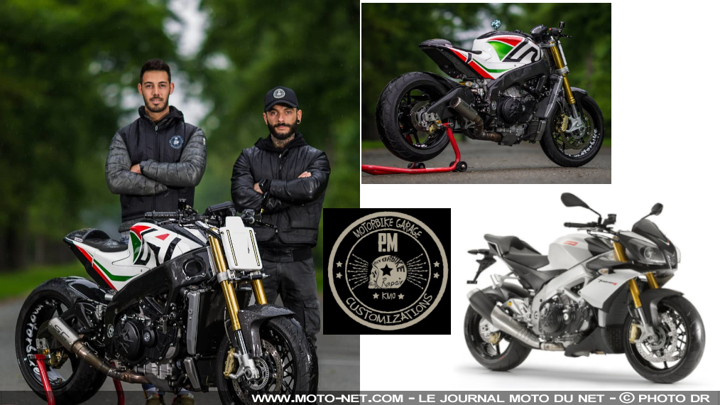 L'Aprilia Tuono V4 de PM Motorbike Garage