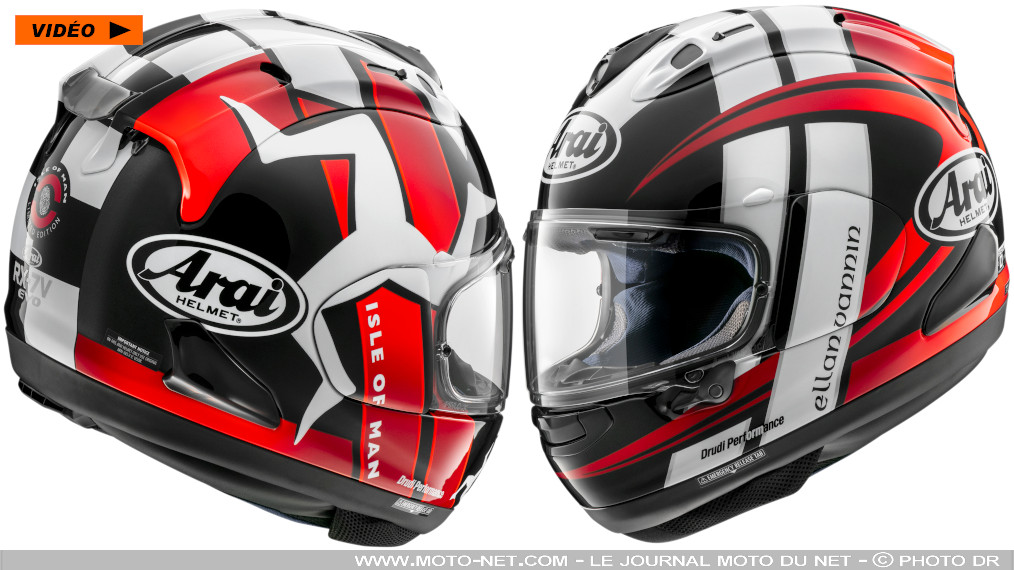 Arai dévoile son nouveau casque RX-7V Evo spécial Tourist Trophy 2022