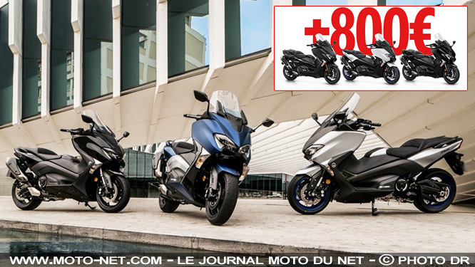 800 euros d'avantages sur les Tmax 2017