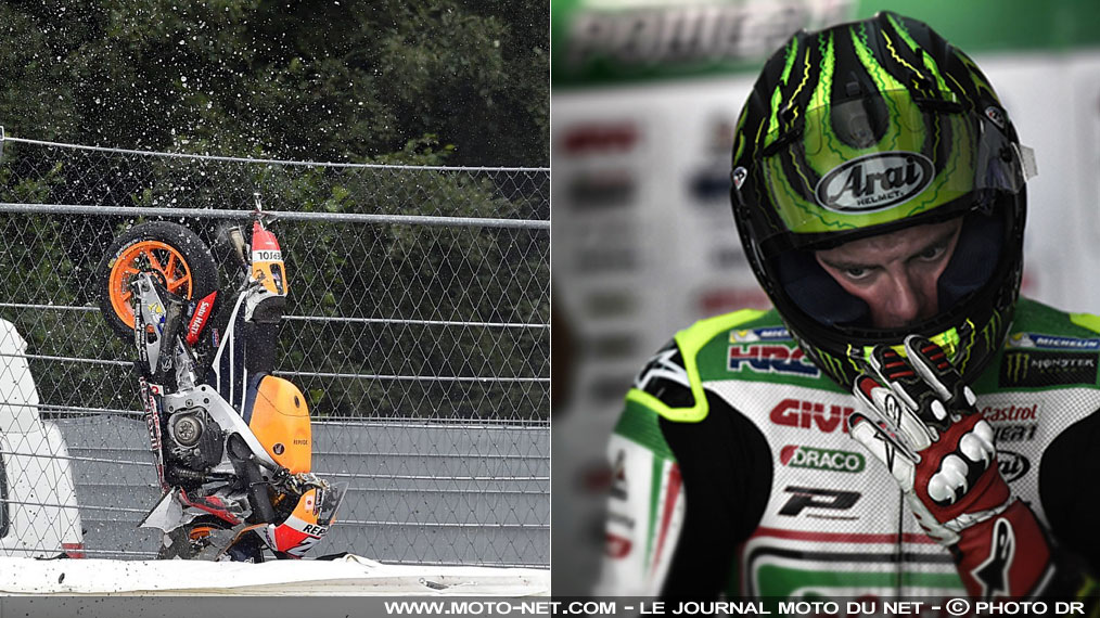 Crutchlow, Lowes et Rodrigo leaders des chutes en GP