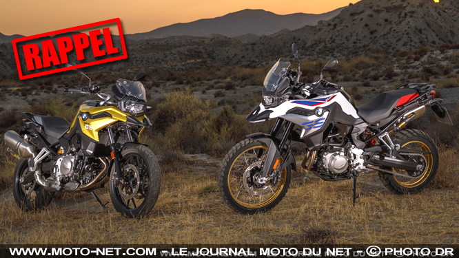 BMW Motorrad rappelle les toutes nouvelles F750GS et F850GS