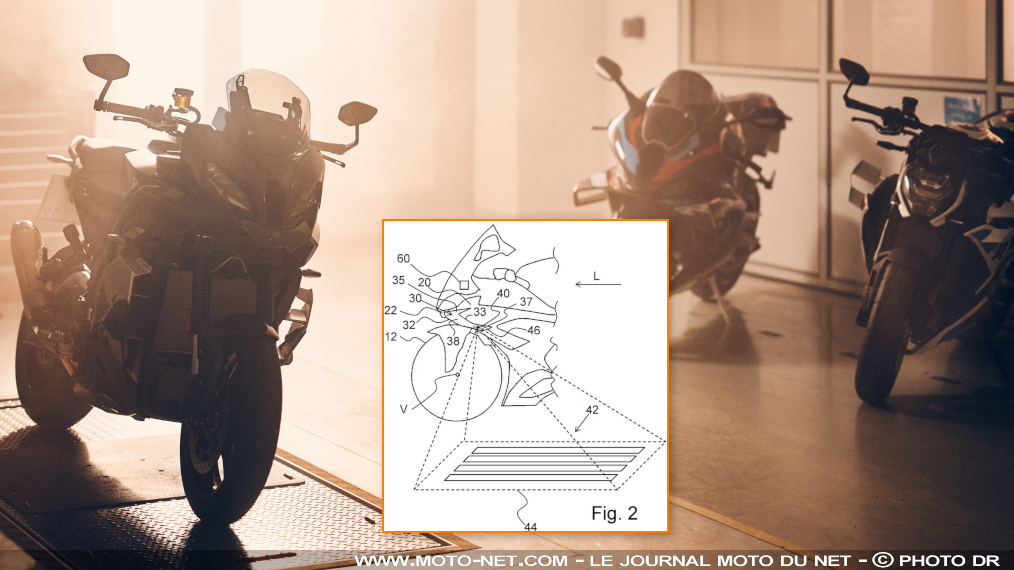 Les ailettes des motos BMW bientôt équipées de LED ?