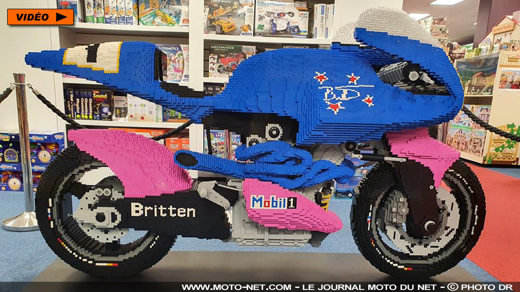 [Vidéo] Comment fabriquer en Lego la réplique de la moto Britten V1000