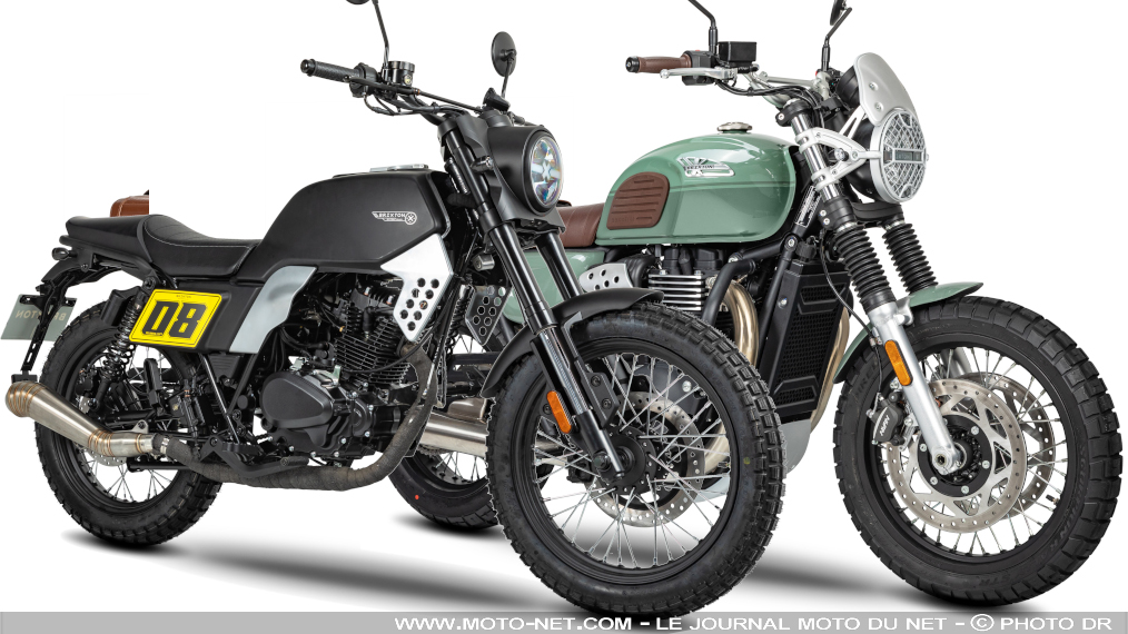 Brixton prévoit un gros scrambler, un mid-trail et des petites flat-track