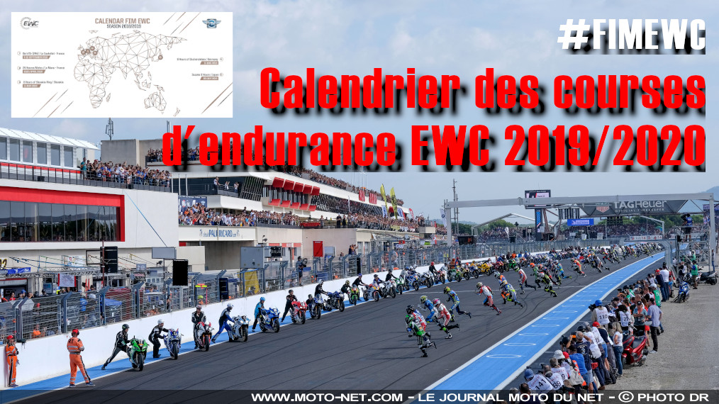 Calendrier des courses du championnat du monde d'endurance 2019/2020