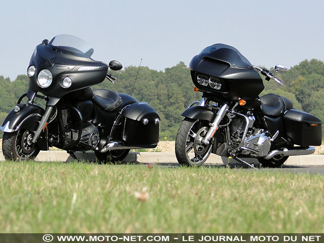 Duel Chieftain Dark Horse Vs Road Glide Special 107 