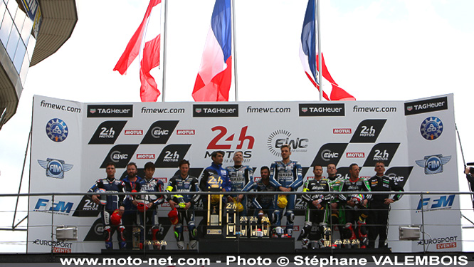 Classement des 24H Motos 2017 et du championnat du monde d'endurance