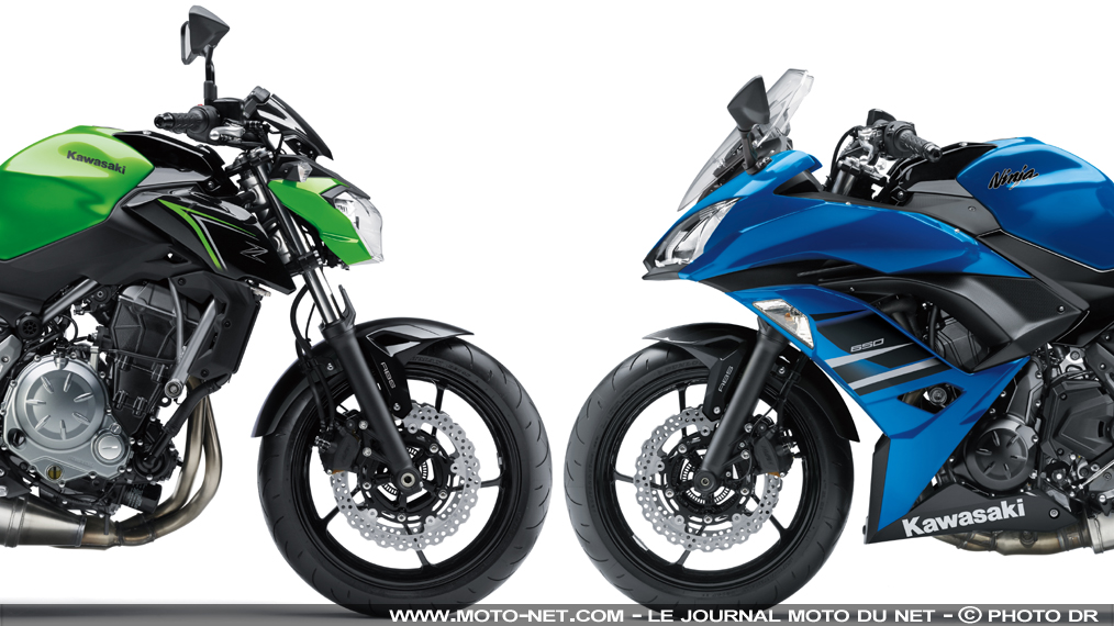 Kawasaki 2018 : nouveaux coloris sur les Z650 et Ninja 650